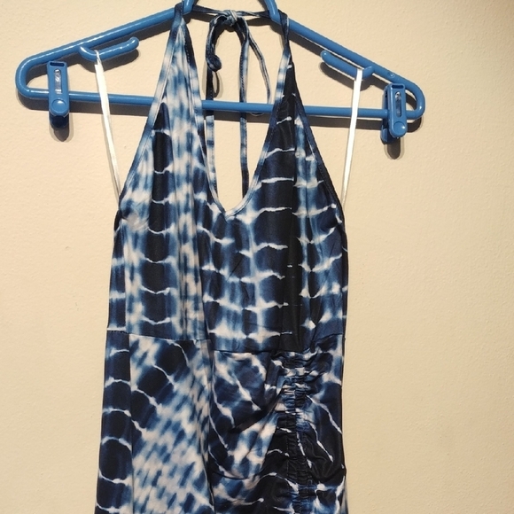 SHEIN Blue Tie-Dye Maxi Dress - Picture 1 of 10